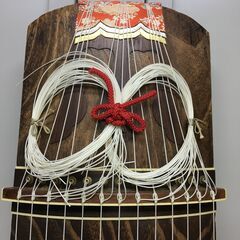 A3597　和琴　13弦　半上角巻　雅楽　伝統楽器　弦楽器の画像