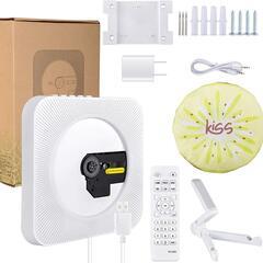 新品 CDプレーヤー 置き＆壁掛け式 1台多役 bluetooth Guerayの画像