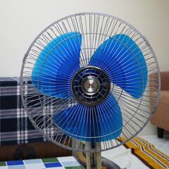 動作品 70's ビンテージ HITACHI 日立 スタンドファン  3枚羽根 大型 扇風機 リビングファン アンティーク 昭和レトロの画像