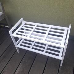 【白い花台】3点あります。の画像