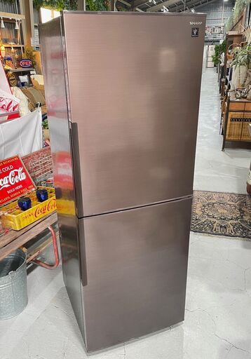 ★SHARP シャープ★ 2D冷蔵庫 SJ-PD28E-T 2018年 280L ブラウン W56cm 1～2人用 単身 リビング