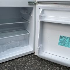 ★ 清掃済 動作〇 ★ 冷蔵庫 Haier JR-N85B 85L 2017年製 一人暮らし ロフト 等におすすめなコンパクトサイズの画像