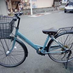 D710 ☆限定特価☆ 中古自転車 【 27インチ 軽快車 青 LEDオートライト 】