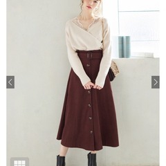 GRL レースドッキングカシュクールニットの画像