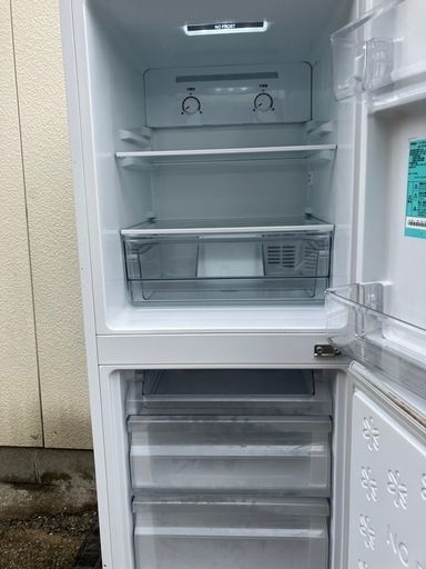 高年式　2021年製　Haier　2ドア　冷蔵庫　JR-NF148B　動作良好　148L　区っ切り棚冷凍室　右開き　ハイアール