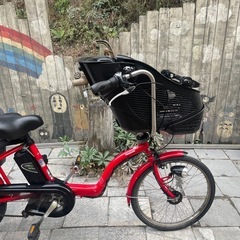 【5085】電動アシスト前後子供乗　パナソニック　20インチ　33,600円（防犯・税込）の画像