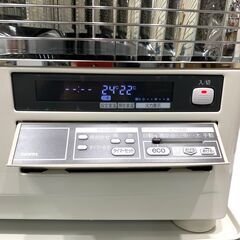 25C152_ジB【2023年製】CHOFU sunpot サンポット 半密閉式石油ストーブ KSH-7011RC B Hybrid Kabec ポット式 暖房機器 煙突式 現状品 中古の画像
