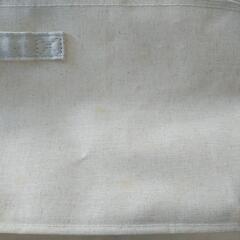 【シミあり】無印良品 ポリエステル麻ソフトボックス 衣装ケースの画像