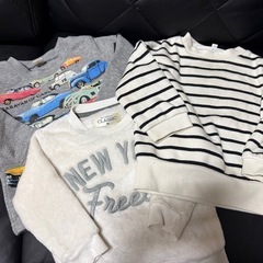 裏起毛トレーナー4枚セット
