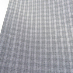 小紋 格子文様 グラデーション 袷 広衿 薄紫色 作家物 落款付 正絹 仕立て上がり カジュアル着物 身丈160cm 【キモノオフ野々市若松店】の画像