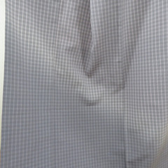 小紋 格子文様 グラデーション 袷 広衿 薄紫色 作家物 落款付 正絹 仕立て上がり カジュアル着物 身丈160cm 【キモノオフ野々市若松店】の画像