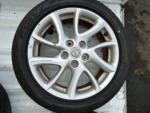 日産ラフェスタハイウェイスター純正ホイール付タイヤ205/50R17 24年製 