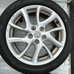 日産　ラフェスタハイウェイスター純正ホイール付タイヤ205/50R17 24年製バリ山の画像