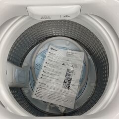 【1年保証】Haier 全自動洗濯機 5.5kg 2024年製 JW-U55LKの画像