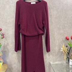 ニットワンピース フリーサイズ 