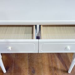 家具 生活家具 Francfranc　コンソールテーブル　ホワイトの画像