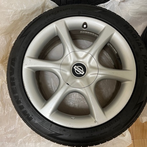 良好品】ニッサン Z34 フェアレディZ 後期 純正 18in 8J+43 9J+