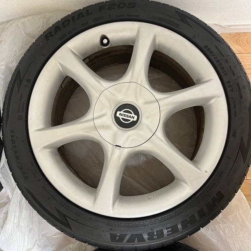 R34 スカイライン 後期 純正アルミホイール取付（日産 セレナ