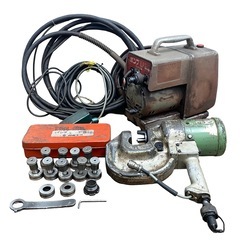 ○動作品■日東工器 電動油圧ポンプ 100V セルファー パンチ...