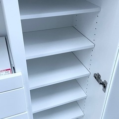 ニトリ レンジボード 食器棚 ホワイトの画像