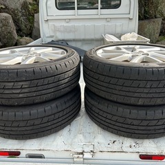 日産　ラフェスタハイウェイスター純正ホイール付タイヤ205/50R17 24年製バリ山の画像