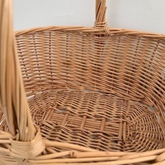 バスケット　かご【ヴィンテージ】（M)の画像