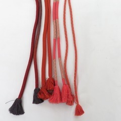 帯締め 7本セット 丸組 組紐 レース織 正絹 和装小物 着物用の画像