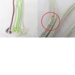 帯締め 7本セット 丸組 組紐 レース織 正絹 和装小物 着物用の画像