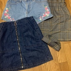 【決定
】GU他 ミニスカートとショートパンツ