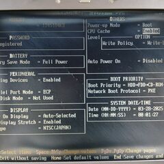 東芝  dynabook　HDDなし　液晶劣化あり　ネオクラシックの画像