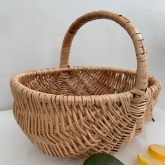バスケット　かご【ヴィンテージ】（S)の画像