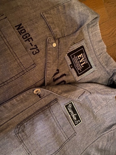 美品渋ワークペインターパンツオーバーオールインワンツナギ刺繍ワッペンデニムunionMADEバイカーバイク乗りジャンプスーツデニムジーンズ