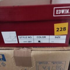 EDWIN正規品　黒のスエードブーツ　新品未使用美品　サイズLL(24,5センチ)　今年1月に購入の画像