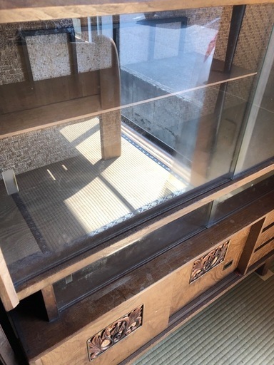 GY0328 和風引戸棚　木製　茶箪笥　食器棚　小物入れ　収納棚　昭和レトロ GY0328 和風引戸棚 木製 茶箪笥 食器棚 小物入れ 収納棚 昭和レトロ