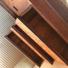 GY0328 和風引戸棚　木製　茶箪笥　食器棚　小物入れ　収納棚　昭和レトロの画像