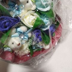 ✨【美品】✨ソープフラワーブーケ（テディベア）の画像