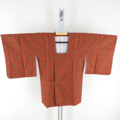 ★着物10★ 1円 ウール 和装コート 無地 袷 身丈84cm 裄67cm [同梱可] ☆☆☆