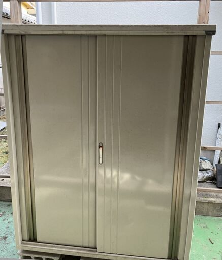 TAKUBO タクボ 収納庫 物置 鍵付 グランプレステージ M-157A 幅151cm×奥行80cm×高さ190cm