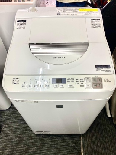 北九州市内配送無料保証付き シャープ製/2019年式/5.5kg/洗濯乾燥機/ES 