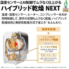 最終価格 早い者勝ち 新品未使用品 シャープ ドラム式洗濯機 ES-X11B-SLの画像
