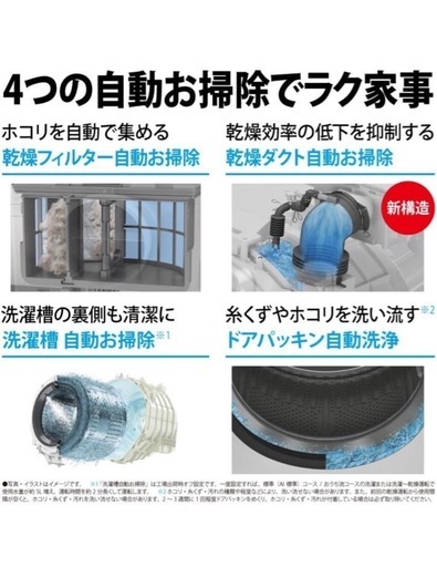 最終価格 早い者勝ち 新品未使用品 シャープ ドラム式洗濯機 ES-X11B-SL
