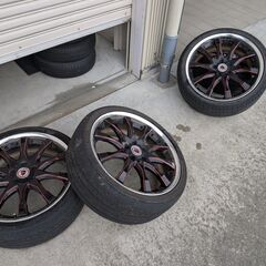 WORK SCHWERT SC2 ワーク　シュバート　19インチ　8J 7.5J　235/35R19 タイヤ付きの画像