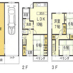 ★ 仲介手数料ゼロ物件 ★ 駐車場付き・敷金ゼロ ★ 佐太中町戸...