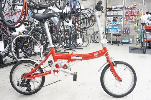 FIAT AL-FDB166 2016年モデル 16インチ 折り畳み自転車 ミニベロ / ITZKBTR22MMR バイチャリ阪急塚口店