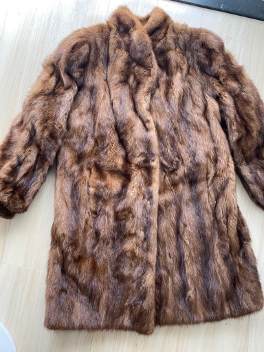 毛皮 SAGA MINK リアルファー デミバフミンク 総柄 レア