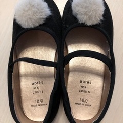 18㎝　アプレレクール　パンプス　バレーシューズの画像