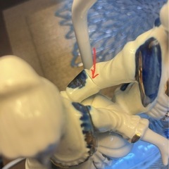 フィギュリン　ランプ 陶器テーブルランプ　 貴族西洋人形　 アンティーク　 の画像