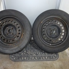ホンダ　175/65/15　 鉄チンタイヤ＆ホイールセット　２本