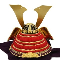 【ほぼ新品】　雅峰作「兜」一枚物 節句人形 兜 子供の日  五月人形 初節句の画像