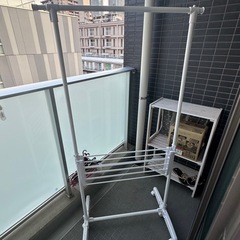 洗濯室内物干し スタンド　ホワイト